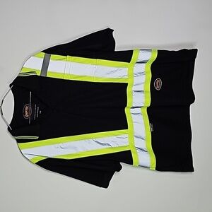 Pioneer XL black class 1 storm master fluorescent short sleeve shirt
